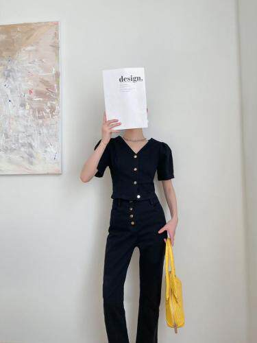 【新款上新】黑色牛仔两件套，女装，LION&CAT(2F)