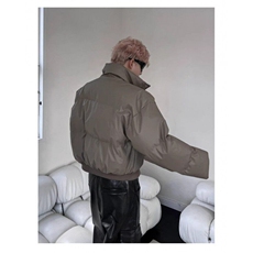 美式复古立领短款加厚棉服外套男女冬季小众高级感cleanfit棉衣潮，男装夹克，星座506A