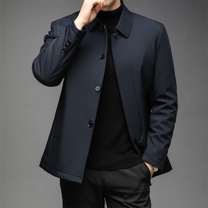 冬季棉衣男中年翻领棉服中老年冬季休闲外套爸爸装QLMMF9985-P175图片