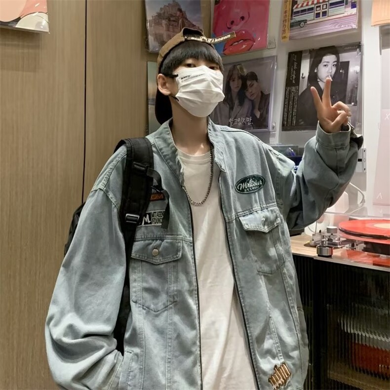 秋季青春流行男夹克文艺潮外套J2053P75,男装夹克,星座1116-2