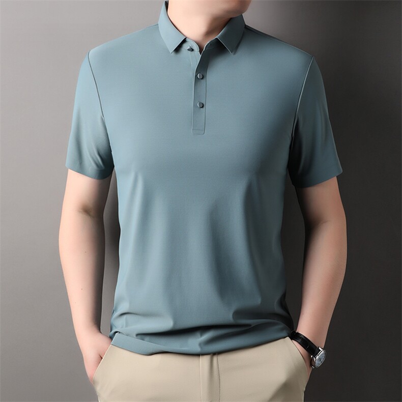 纯色休闲款Polo衫男短袖夏季青年百搭无痕T恤男上衣CMJZ1532-P53,男装T恤,星座1105-3