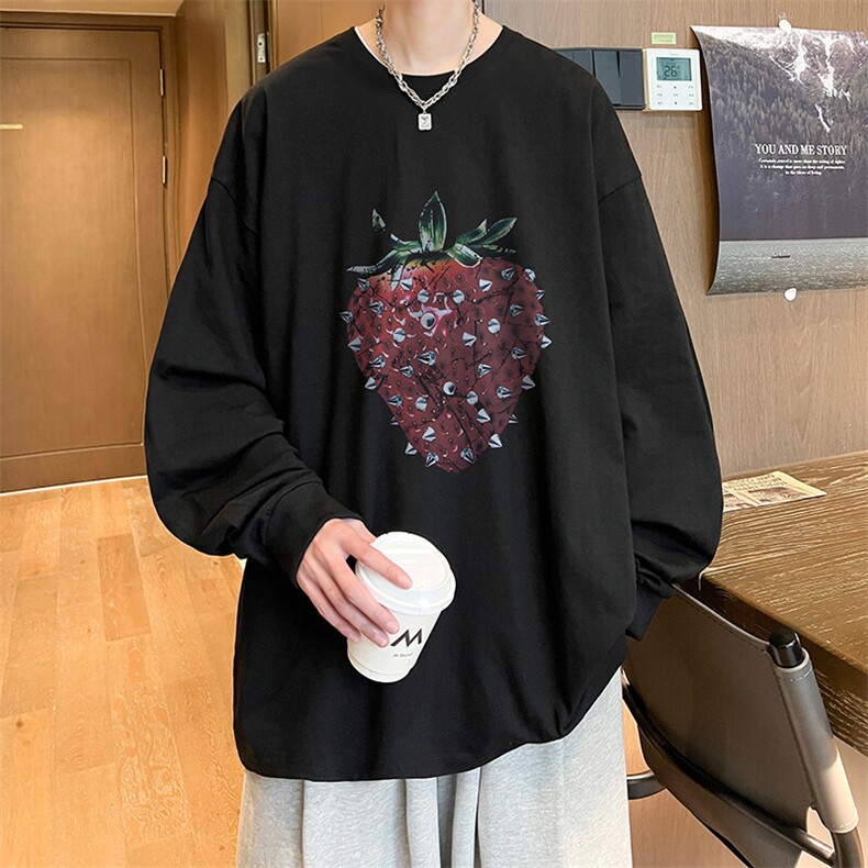 抖音得物供货量大从优可提供视频美式长袖T恤CT766特P25,男装T恤,电商A486-1