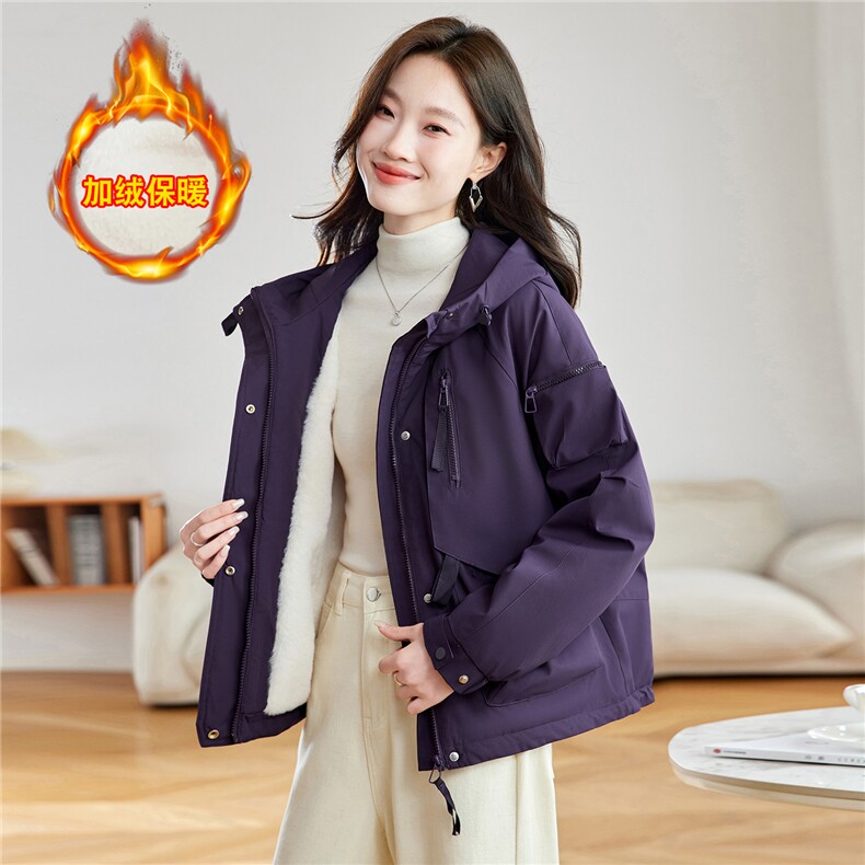 现货！2025冬季新款加绒加厚棉衣棉服女,女装棉衣/棉服,慕咨