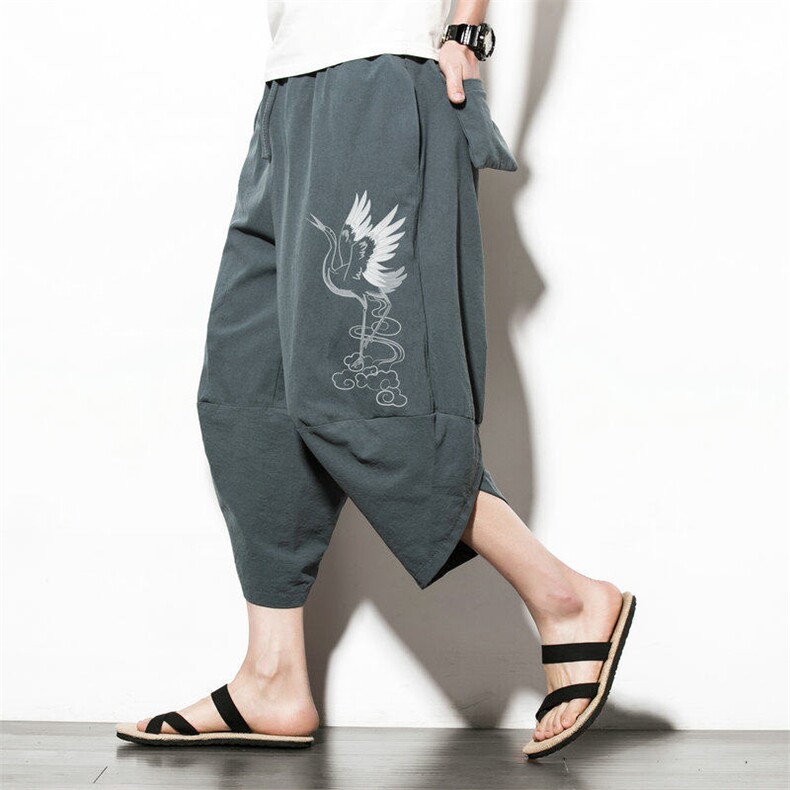 2025 新中式 宽松萝卜裤 哈伦裤 阔腿裤 宽松版 A057-K200-P35图片