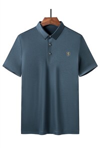 2022男装polo衫体恤衫男士短袖百搭商务翻领夏季新款T恤图片