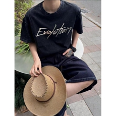 网图现货！谢霆锋演唱会同款T恤短袖设计感-EX50743-特批25，男装T恤，电商A061
