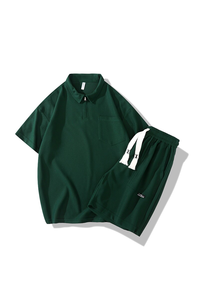 主推夏季短袖polo衫短裤套装情侣两件套运动服TZ307P75控98,男装牛仔裤,电商A309