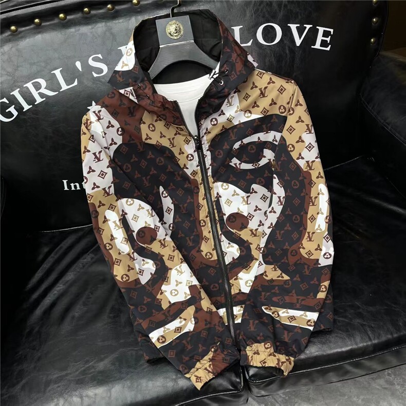 (网图)潮流双面穿徽章连帽高端轻奢高端棉服棉袄313B-JK5637-P110,男装棉衣,星座313B