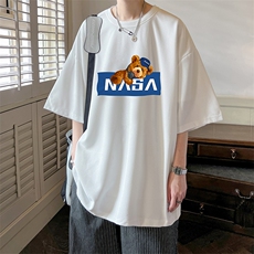 NASA华夫格t恤男短袖男大码五分袖酒店风HT7347-P22，男装T恤，电商A040