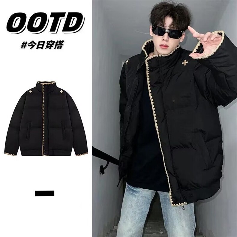 贝形边刺绣棉衣棉服MY8815特P78,男装棉衣,星座908-1