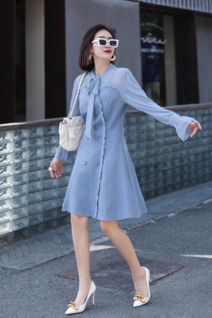 秋装新品连衣裙，女装连衣裙，千利红