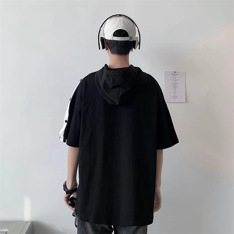 男连帽T恤短袖D6P25，男装T恤，星座1116-2
