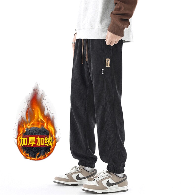 秋冬加绒加厚休闲裤男时尚百搭潮流长裤K0554-P40,男装休闲裤,星座308B-2