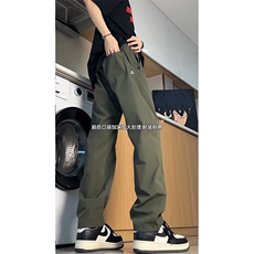 高品质速干三角标休闲裤高街美式直筒长裤多色入25XK67122特批35，男装休闲裤，电商A042