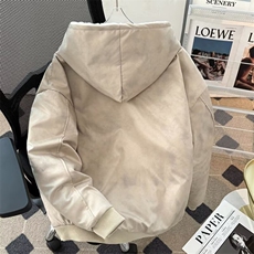 棉服男高级感加绒夹克外套加厚1324P90，男装夹克，星座410-2
