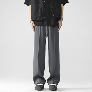 垂感休闲西装裤男休闲西裤宽松百搭显瘦休闲裤 X1960特批42图片