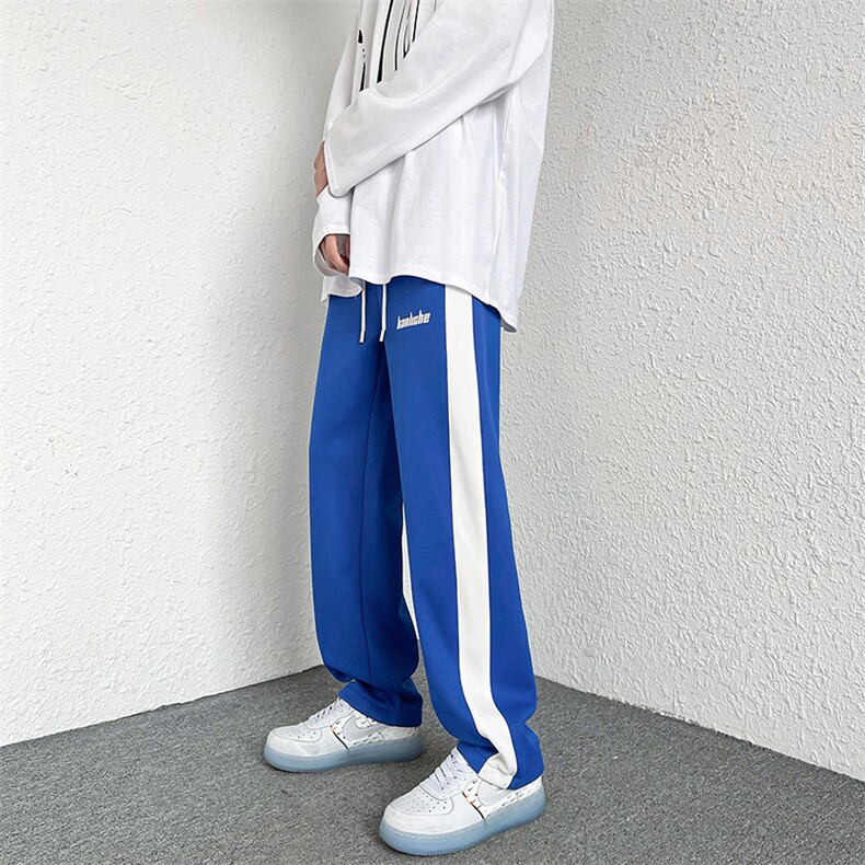 2022春装新款 克莱因蓝男女情侣休闲卫裤直筒裤 B221-LK22004-P50图片