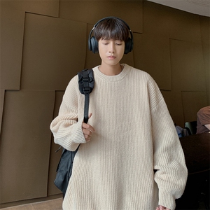 B320P48秋冬男装毛衣纯色打底衫男装休闲宽松线衫图片