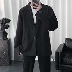 港风免烫正装西服外套高级感帅气韩版帅气休闲小西装男XZ01/P55，男装西服套装，电商D202