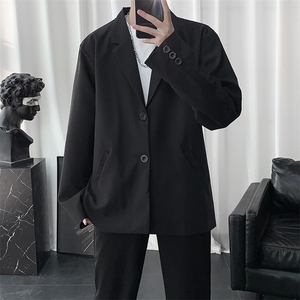 港风免烫正装西服外套 高级感帅气韩版帅气休闲小西装男XZ01/P55图片