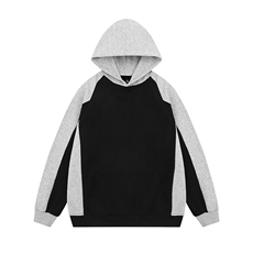光板得物\唯品二开撞色拼接插肩袖连帽卫衣A88P45，男装卫衣，电商A247B
