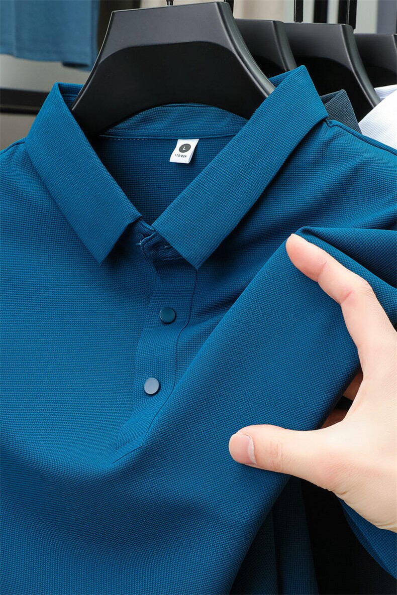 冰丝速干POLO衫男夏季轻薄透气短袖T恤运动休闲上衣PL12356-P32,男装Polo衫,星座610（原A335）