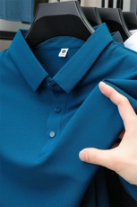 冰丝速干POLO衫男夏季轻薄透气短袖T恤运动休闲上衣PL12356-P32，男装Polo衫，星座610（原A335）