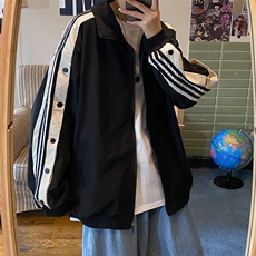 新款薄款外套男休闲宽松韩版百搭学生ins潮牌港风帅气J8818-p45，女装短外套，星座1008-2