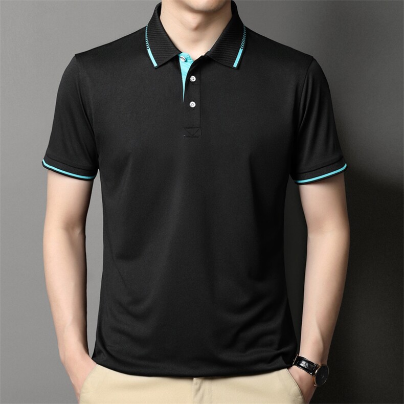 POLO衫男上衣半袖男装衣服男士体恤衫T恤潮牌休闲翻领爸爸短袖男,男装T恤,电商B212（原钱塘6029）