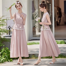 2025夏装新款时尚蕾丝花边套裙，女装套装/套裙，慕依路