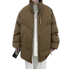 美式复古棉服外套男冬季2026新款宽松立领面包服潮牌加厚保暖棉衣，男装棉衣，星座505-2（原电商A260-1)