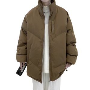 美式复古棉服外套男冬季2026新款宽松立领面包服潮牌加厚保暖棉衣图片
