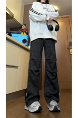 秋季扎染脏脏裤宽松抽绳伞兵裤运动卫裤A480特P45控68，男装休闲裤，电商A309