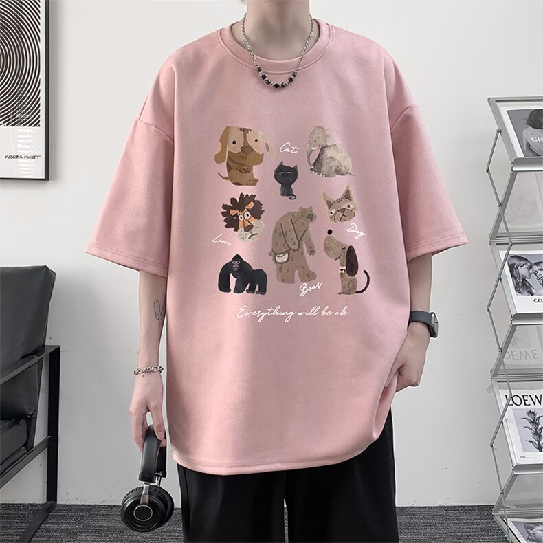 麂皮绒短袖t恤男大码半袖男JD82444-P25,男装T恤,电商A040