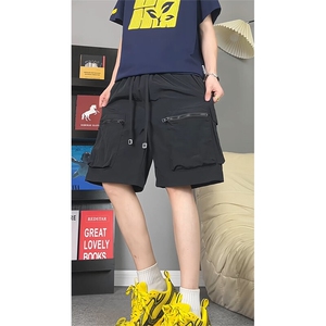 尼龙速干高品质工装短裤高街美式拉链口袋五分裤25XD23096特批20图片