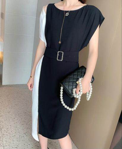 现货，拼色连衣裙，女装连衣裙，斯瑞威