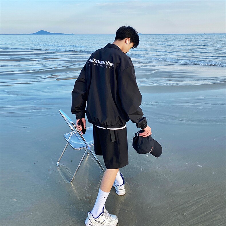 现货夏季薄款冰丝休闲西装短裤男高级感宽松英伦五分裤K530-P35,男装牛仔裤,星座205