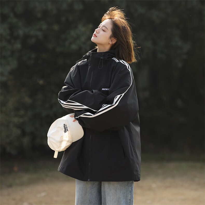 815A-JK92782-P70特美式三条杠外套秋装冲锋衣休闲夹克女中性风,男装夹克,星座815A