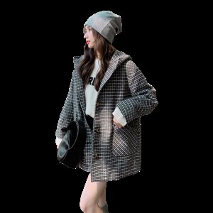 【 现货】连帽毛呢大衣2271-P135-K238图片