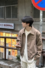 特P90无差价新款时尚百搭拉链春秋夹克外套-HJ5505港风街头，男装夹克，电商A003