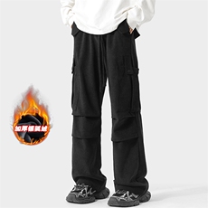 改加绒时尚港风灯芯绒大码工装裤男大码K1167J加绒-特P40控78，男装工装外套，电商A001
