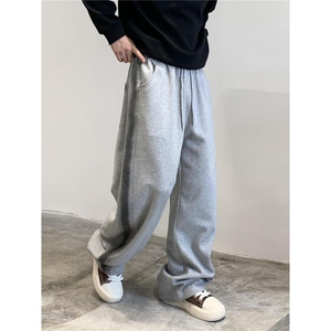 水洗男扎染立体侧织带香蕉裤男阔腿直筒休闲裤潮XF37-P54图片