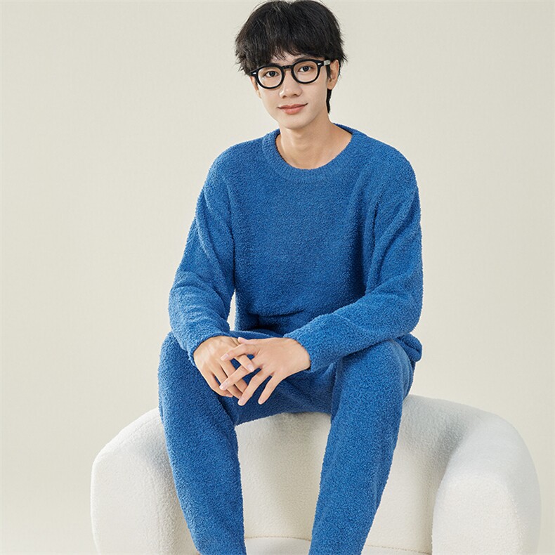 新款休闲保暖时尚情侣套装家居服两件套TZ3151-P100,男装棉衣,星座310B-3
