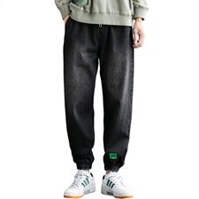秋冬牛仔裤男宽松韩版潮百搭束脚潮牌休闲工装长裤C402，男装牛仔裤，星座610（原A335）