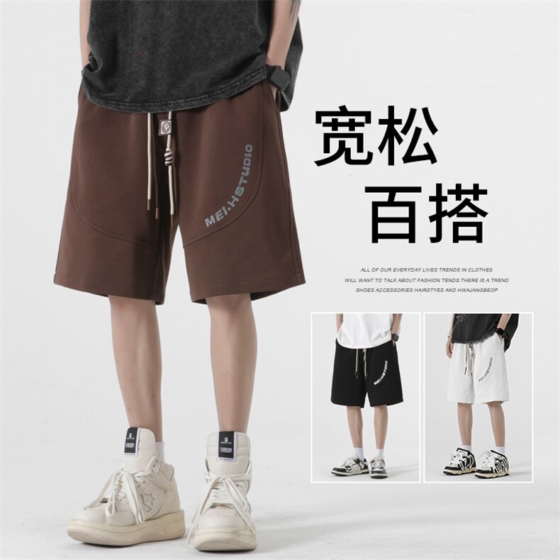 ！直播华棉短裤！2025夏季男士休闲五分裤中裤DK236特P35图片