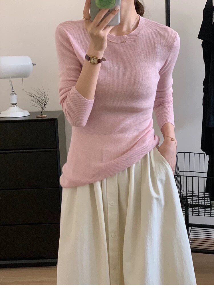 时尚百搭显瘦羊毛V领镂空开衫女秋装新款长袖针织衫打底衫,女装羊毛衫,圣旺供货