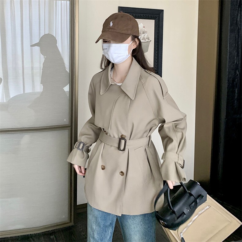 春秋季女士风衣外套显瘦外套203-F6003-P135-K180,女装风衣,浪娴服饰