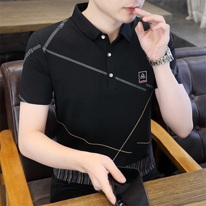 84028-P35 春秋新款短袖T恤男休闲打底衫图片