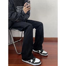 B221美式ins高街暗黑小众铆钉迷彩牛仔裤LK24386-特P46控78，男装休闲裤，电商B221