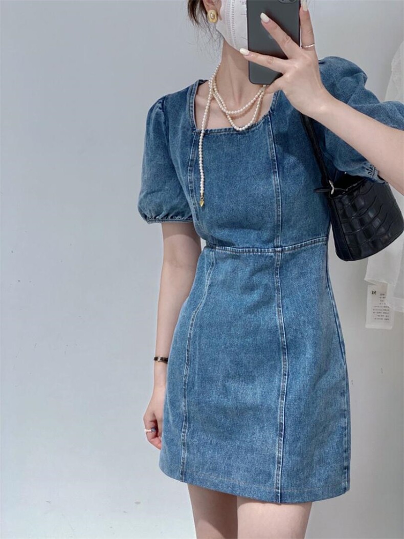 显瘦牛仔短裙，其它，驿谷